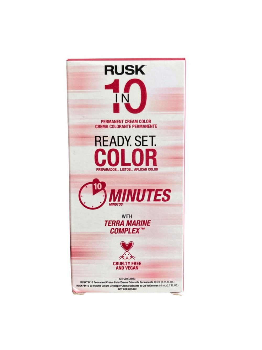 NIB Rusk IN10 Hair Color Set in 6N Dark Natural Blonde